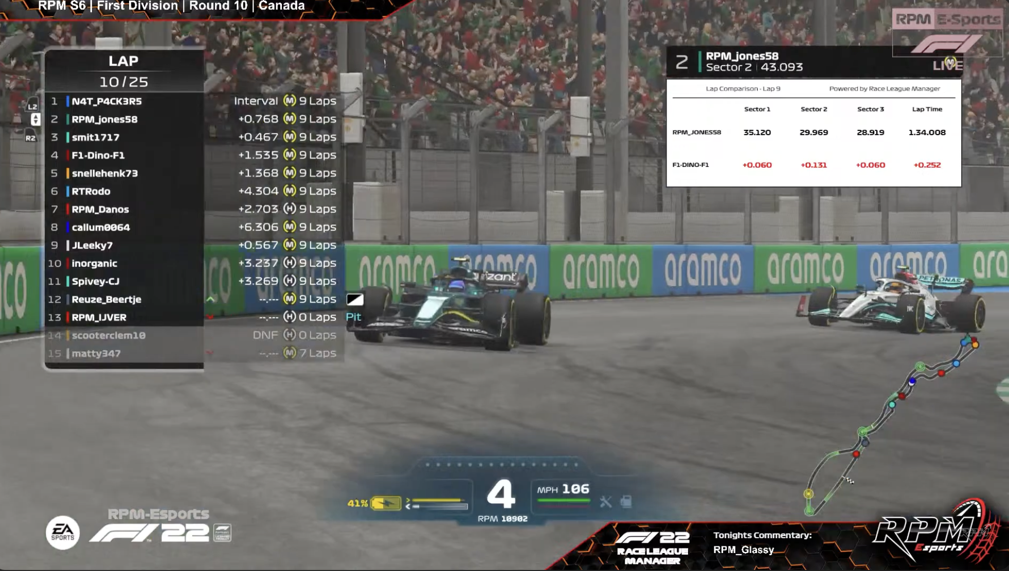 Racing League Manager Lap Comparison