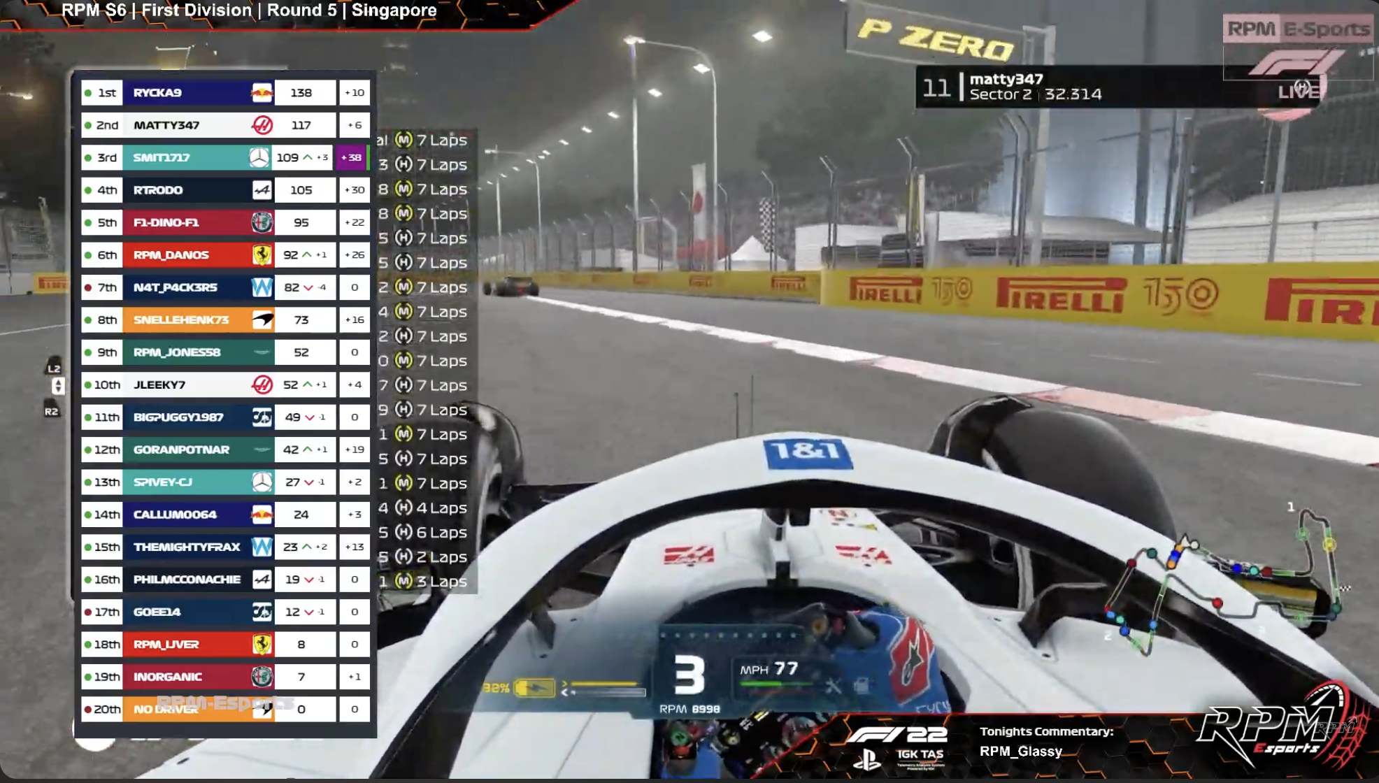 Racing League Manager Live standings 2